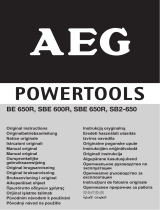AEG Powertools BE 650R Karta katalogowa