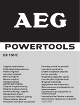 AEG EX 150 E Instrukcja obsługi