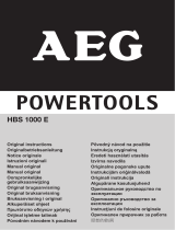 AEG HBS 1000 E Karta katalogowa