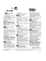 Aiwa HP-A092 Instrukcja obsługi