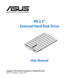 Asus KR External HDD Instrukcja obsługi