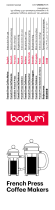 Bodum 11195-01 Instrukcja obsługi
