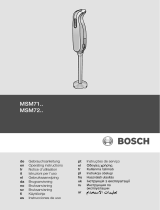 Bosch msm 7250 mixxo quattro Instrukcja obsługi