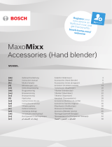 Bosch MaxoMixx MSM89 Serie Instrukcja obsługi