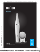 Braun 831 Face Gesichtsreinigungsbürste Instrukcja obsługi