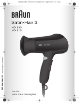 Braun HD330, HD310, Satin Hair 3 Instrukcja obsługi