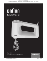 Braun MultiMix 3 HM 3000 - 4644 Instrukcja obsługi