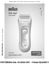 Braun LS5560, Legs & Body, Silk-épil Lady Shaver Instrukcja obsługi