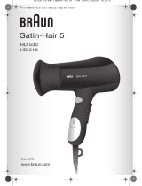 Braun HD 510 Satin Hair 5 Type 3542 Instrukcja obsługi