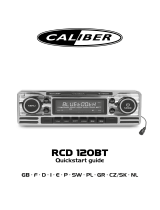 Caliber RCD120BT Skrócona instrukcja obsługi