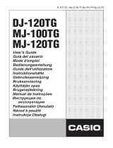 Casio DJ-120TG Instrukcja obsługi