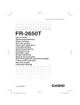 Casio FR-2650T Instrukcja obsługi