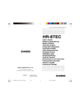 Casio HR-8TEC Instrukcja obsługi