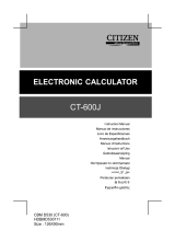 Citizen CT 600 J Instrukcja obsługi