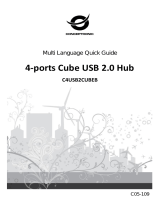 Conceptronic C4USB2CUBEB - 4-Ports Cube USB 2.0 Hub Instrukcja obsługi