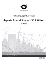 Conceptronic 4-Ports Round Shape USB 2.0 Hub Instrukcja instalacji