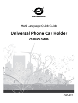 Conceptronic Universal Phone Car Holder Instrukcja instalacji