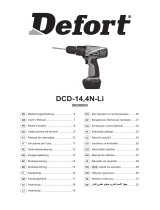 Defort DCD-14.4N-Li Instrukcja obsługi