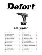 Defort DCD-18Nx2DF Instrukcja obsługi