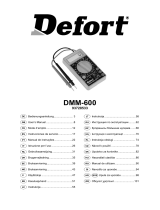 Defort DMM-600 Instrukcja obsługi