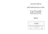 Denver DAB+ radio Instrukcja obsługi