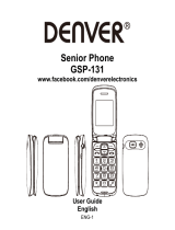 Denver GSP131 Senior Phone Instrukcja obsługi