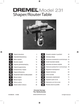 Dremel 231 SHAPER ROUTER TABLE Instrukcja obsługi
