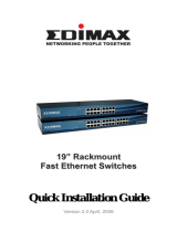 Edimax Rackmount Fast Ethernet Switch Instrukcja obsługi
