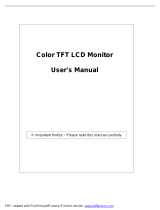 Emprex Color TFT LCD Monitor LM1541 Instrukcja obsługi