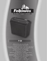 Fellowes Powershred P-20 Instrukcja obsługi
