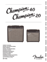 Fender CHAMPION 20 Instrukcja obsługi