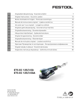 Festool Exzenterschleif ETS EC 125/3 EQ-Plus Instrukcja obsługi