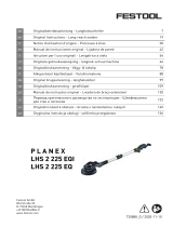 Festool Langhalsschleifer LHS 2 225/CTM 36-Set PLANEX Instrukcja obsługi