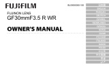 Fujifilm GF30mmF3.5 R WR Instrukcja obsługi