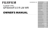 Fujifilm GF50mmF3.5 R LM WR Instrukcja obsługi