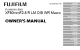 Fujifilm XF80mmF2.8 R LM OIS WR Macro Instrukcja obsługi