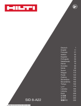 Hilti SID 8-A22 Instrukcja obsługi