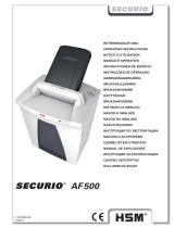 HSM Securio AF500 0.78 x 11mm Instrukcja obsługi