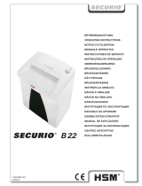 HSM Securio B22 5.8mm Instrukcja obsługi
