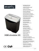 HSM Shredstar X5 Instrukcja obsługi