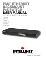 IC Intracom 16-Port Fast Ethernet Rackmount PoE Switch Instrukcja obsługi