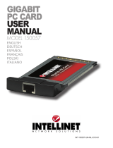 Intellinet Gigabit PC Card Instrukcja obsługi