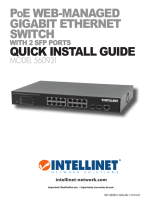 Intellinet 16-Port Gigabit Ethernet PoE  Web-Managed Switch with 2 SFP Ports Instrukcja instalacji