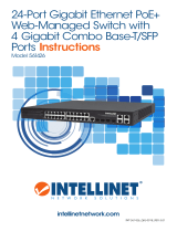 Intellinet 24-Port Gigabit Ethernet PoE  Web-Managed Switch with 4 Gigabit Combo Base-T/SFP Ports Quick Instruction Guide