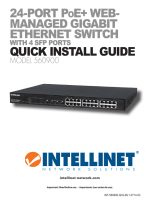 Intellinet 24-Port Gigabit Ethernet PoE  Web-Managed Switch with 4 SFP Combo Ports Quick Install Guide