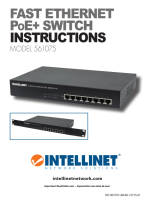 Intellinet 8-Port Fast Ethernet PoE  Switch Instrukcja obsługi