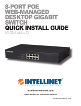 Intellinet 8-Port Gigabit Ethernet PoE  Web-Managed Switch Quick Installation Guide