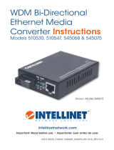 Intellinet Fast Ethernet WDM Bi-Directional Single Mode Media Converter Instrukcja obsługi