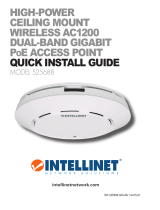 Intellinet High-Power Ceiling Mount Wireless AC1200 Dual-Band Gigabit PoE Access Point Instrukcja instalacji