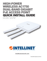 Intellinet High-Power Wireless AC1750 Dual-Band Gigabit PoE Access Point Quick Installation Guide